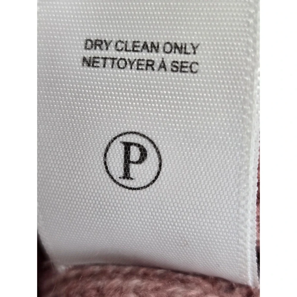 Brochu Walker Pink Wool Cashmere Layered Look Sweater Womens Medium Quiet Luxury